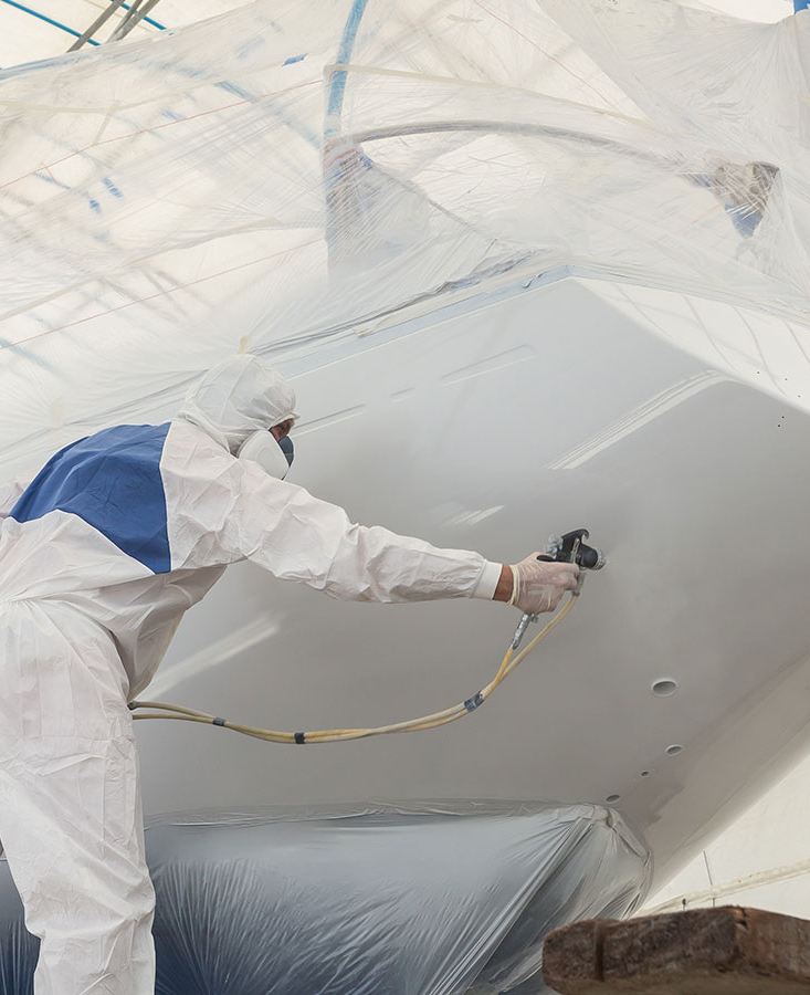 Boat & Yacht Painting Island Flow Detailing